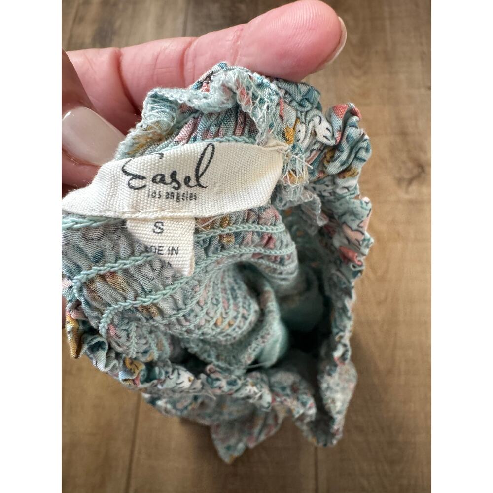 Easel Women's Wildflower Pull On Skirt‎ Floral Boho Chic Size Small Mini Skirt - Picture 7 of 7